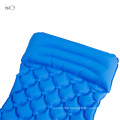 NPOT portable rhombic multifuction inflatable sleep mat self inflating camping pad sleeping mat with Pillow